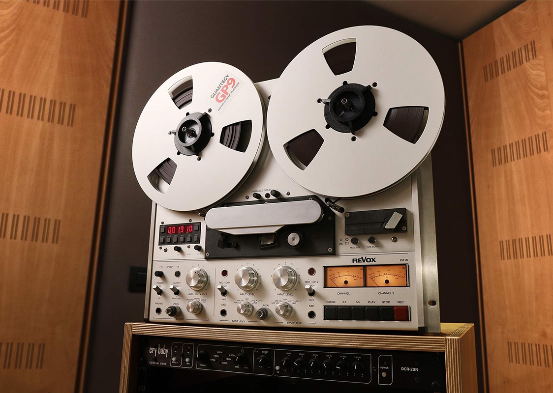 Quantegy GP9 analogue tape reel used in recording The Sound Of Reflection